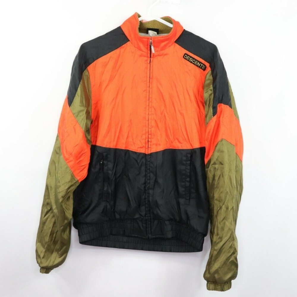 Vintage Descente Spell Out Cycling Jacket Medium